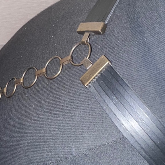 Boho Beaded Waist Belt‎ Colorful Wood Metal Chain Adjustable preloved OS - Picture 2 of 10